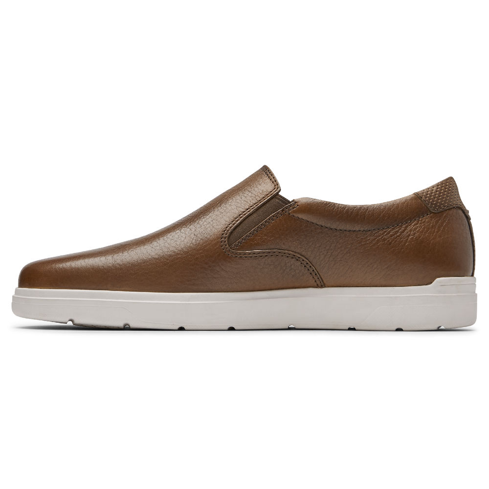 Rockport Sneakers For Mens Brown - Total Motion Lite Slip-On - MA8612043